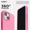 SURPHY Magnetic Case Designed for iPhone 13 Mini Case Compatible with MagSafe (5.4 inch 2021 Release), Liquid Silicone Phone Case with Microfiber Lining (Cactus Green)(Pink)