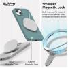 SURPHY Magnetic Case Designed for iPhone 13 Mini Case Compatible with MagSafe (5.4 inch 2021 Release), Liquid Silicone Phone Case with Microfiber Lining (Cactus Green)(Cactus Green)