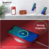 SURPHY Magnetic Case Designed for iPhone 13 Mini Case Compatible with MagSafe (5.4 inch 2021 Release), Liquid Silicone Phone Case with Microfiber Lining (Cactus Green)(Red)