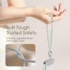 SURPHY Phone Charm, Phone Charms Strap with Tether Tab & Premium Metal Buckle, Cellphone Wrist Strap Chain(D- Crystals Green)