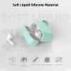 SURPHY Silicone AirPods Pro Case Cover, with Pothook & AirPods Pro Accessories (Anti-Lost Strap, Carabiner, Brush), Liquid Silicone Case for AirPods Pro 2019 (Front LED Visible) (Mint Green)