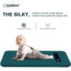 SURPHY Silicone Case Compatible Galaxy S10 Plus Case 6.4 inches, Slim Liquid Silicone Full Body Phone Case (with Microfiber Lining) for Galaxy S10 Plus 6.4, Ocean Green
