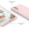 SURPHY Silicone Case Compatible with Galaxy Note 10 Case 6.3 inches, Slim Liquid Silicone Full Body Phone Case (with Microfiber Lining) for Galaxy Note 10 6.3, Pink