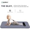 SURPHY Silicone Case Compatible with Galaxy S10 Case 6.1 inches, Slim Liquid Silicone Full Body Phone Case (with Microfiber Lining) for Galaxy S10 6.1″,Lavender Gray