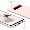 SURPHY Silicone Case Compatible with Galaxy S10 Case 6.1 inches, Slim Liquid Silicone Full Body Phone Case (with Microfiber Lining) for Galaxy S10 6.1″,Light Pink