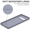 SURPHY Silicone Case Compatible with Galaxy S10 Case 6.1 inches, Slim Liquid Silicone Full Body Phone Case (with Microfiber Lining) for Galaxy S10 6.1″,Lavender Gray