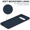 SURPHY Silicone Case Compatible with Galaxy S10 Case 6.1 inches, Slim Liquid Silicone Full Body Phone Case (with Microfiber Lining) for Galaxy S10 6.1″,Midnight Blue