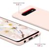 SURPHY Silicone Case Compatible with Galaxy S10 Plus Case 6.4 inches, Slim Liquid Silicone Full Body Phone Case (with Microfiber Lining) for Galaxy S10 Plus 6.4, Light Pink