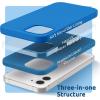 SURPHY Silicone Case Compatible with iPhone 12 Mini Case 5.4 inches, Liquid Silicone Phone Case (with Microfiber Lining) Designed for iPhone 12 Mini 2020 (Blue)(Blue)
