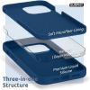 SURPHY Silicone Case Compatible with iPhone 13 Pro Case (6.1 inch 2021), Liquid Silicone Phone Case (with Microfiber Lining) Designed for iPhone 13 Pro 6.1 (Blue Horizon)(Blue Horizon)