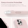 SURPHY Silicone Case Compatible with iPhone 13 Pro Max Case (6.7 inch 2021), Liquid Silicone Phone Case (with Microfiber Lining) Designed for iPhone 13 Pro Max 6.7 (Pink Sand)(Pink Sand)