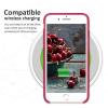 SURPHY Silicone Case Compatible with iPhone 8 Plus Case iPhone 7 Plus Case, Soft Liquid Silicone Rubber Slim Phone Case Cover with Microfiber Lining for iPhone 7 Plus iPhone 8 Plus 5.5″, Rose Red