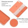 SURPHY Silicone Case Compatible with iPhone 8 Plus Case iPhone 7 Plus Case, Soft Liquid Silicone Rubber Slim Phone Case Cover with Microfiber Lining for iPhone 7 Plus iPhone 8 Plus 5.5″, Peach