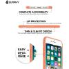 SURPHY Silicone Case Compatible with iPhone 8 Plus Case iPhone 7 Plus Case, Soft Liquid Silicone Rubber Slim Phone Case Cover with Microfiber Lining for iPhone 7 Plus iPhone 8 Plus 5.5″, Peach