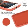 SURPHY Silicone Case Compatible with iPhone 8 Plus Case iPhone 7 Plus Case, Soft Liquid Silicone Rubber Thicken Phone Case Cover with Microfiber Lining for iPhone 7 Plus iPhone 8 Plus 5.5″, Nectarine