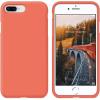 SURPHY Silicone Case Compatible with iPhone 8 Plus Case iPhone 7 Plus Case, Soft Liquid Silicone Rubber Thicken Phone Case Cover with Microfiber Lining for iPhone 7 Plus iPhone 8 Plus 5.5″, Nectarine