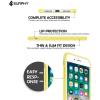 SURPHY Silicone Case Compatible with iPhone 8 Plus & iPhone 7 Plus, Soft Liquid Silicone Rubber Slim Phone Case Cover with Microfiber Lining, Yellow, Shock-Absorbent