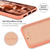 SURPHY Silicone Case for iPhone Xs / X, 5.8 inch, Orange, Peach, Glossy Finish, Not Water Resistant, Solid Pattern, Standard Packaging, Compatible with iPhone Xs, X