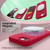 SURPHY for iPhone 16e Case Compatible with MagSafe (2025, 6.1 inch), with Screen Protector Liquid Silicone Phone Case (Cactus Green)(Red)