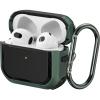 SURPHY Armor Case Designed for AirPods 3 Case (2021), Rugged Protective Case with Keychain for Airpods 3rd Generation (Front LED Visible), Green