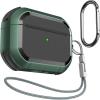 SURPHY Armor Case for AirPods Pro 2 & Pro, Rugged Protective Case with Keychain (Front LED Visible), Green