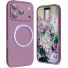 SURPHY Case for iPhone 17 Pro Max Case Compatible with MagSafe (6.9 inch 2025), Liquid Silicone 17 Pro Max Phone Cases Whit Soft Microfiber Lining, Lilac Purple(Lilac Purple)