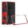SURPHY Clear Case Compatible with Galaxy S20 Ultra Case 6.9″, Slim Flexible TPU Transparent Shockproof Protective Phone Case Cover Compatible with Galaxy S20 Ultra 6.9″ (Red)