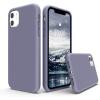 SURPHY Compatible with iPhone 11 Case 6.1 inch, Thickening Design Liquid Silicone Phone Case (with Microfiber Lining) for iPhone 11 2019, Blue(Lavender Gray)