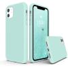 SURPHY Compatible with iPhone 11 Case 6.1 inch, Thickening Design Liquid Silicone Phone Case (with Microfiber Lining) for iPhone 11 2019, Blue(Mint Green)