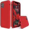 SURPHY Compatible with iPhone 11 Case 6.1 inch, Thickening Design Liquid Silicone Phone Case (with Microfiber Lining) for iPhone 11 2019, Blue(Red)