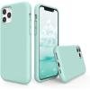 SURPHY Compatible with iPhone 11 Pro Case 5.8 inches, Thickened Liquid Silicone Phone Case (with Microfiber Lining) for 11 Pro 2019, Light Purple(Mint Green)