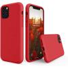 SURPHY Compatible with iPhone 11 Pro Case 5.8 inches, Thickened Liquid Silicone Phone Case (with Microfiber Lining) for 11 Pro 2019, Light Purple(Red)