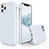 SURPHY Compatible with iPhone 11 Pro Case 5.8 inches, Thickened Liquid Silicone Phone Case (with Microfiber Lining) for 11 Pro 2019, Light Purple(Sky Blue)