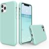 SURPHY Compatible with iPhone 11 Pro Max Case 6.5 inches, Thickened Liquid Silicone Phone Case (with Microfiber Lining) for iPhone 11 Pro Max 2019, Black(Mint Green)