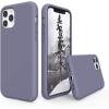 SURPHY Compatible with iPhone 11 Pro Max Case 6.5 inches, Thickened Liquid Silicone Phone Case (with Microfiber Lining) for iPhone 11 Pro Max 2019, Red(Lavender Gray)