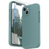 SURPHY Compatible with iPhone 13 Case with Screen Protector, (Camera Protection & Soft Microfiber Lining) Liquid Silicone Phone Case 6.1 inch 2021, Cactus Green(Cactus Green)
