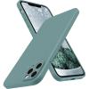 SURPHY Design for iPhone 11 Pro Max Case with Camera Protection, Straight Edge Design Liquid Silicone Slim Case, Light Pink(Cactus Green)