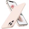 SURPHY Design for iPhone 11 Pro Max Case with Camera Protection, Straight Edge Design Liquid Silicone Slim Case, Light Pink(Light Pink)