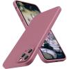 SURPHY Design for iPhone 11 Pro Max Case with Camera Protection, Straight Edge Design Liquid Silicone Slim Case, Light Pink(Lilac Purple)