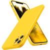 SURPHY Design for iPhone 11 Pro Max Case with Camera Protection, Straight Edge Design Liquid Silicone Slim Case, Light Pink(Sunflower Yellow)