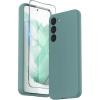 SURPHY Designed for Galaxy S23 Case (6.1 inches 2023 Released) with Camera Protection + Soft Microfiber Lining, Liquid Silicone Phone Case for S23, Cactus Green