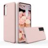 SURPHY Designed for Samsung Galaxy S21 Case 6.2 inch, Liquid Silicone Case (with Microfiber Lining) for Samsung Galaxy S21 5G 2021 (Pink)