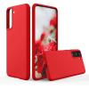 SURPHY Designed for Samsung Galaxy S21 Case 6.2 inch, Liquid Silicone Case (with Microfiber Lining) for Samsung Galaxy S21 5G 2021 (Red)
