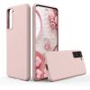 SURPHY Designed for Samsung Galaxy S21 Plus Case 6.7 inch, Liquid Silicone Case (with Microfiber Lining) for Samsung Galaxy S21+ 5G 2021 (Pink)