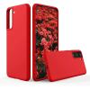 SURPHY Designed for Samsung Galaxy S21 Plus Case 6.7 inch, Liquid Silicone Case (with Microfiber Lining) for Samsung Galaxy S21+ 5G 2021 (Red)
