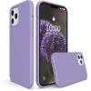 SURPHY Designed for iPhone 12 Pro Max Case 6.7 inches, Liquid Silicone Phone Case (with Microfiber Lining) for iPhone 12 Pro Max 2020, Blue(Light Purple)