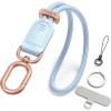 SURPHY Phone Wrist Strap, Keychain Wristlet, Phone Strap Charm with Tether Tab, Cellphone Lanyard Wrist, Key Chain for Women(Blue)