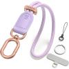 SURPHY Phone Wrist Strap, Keychain Wristlet, Phone Strap Charm with Tether Tab, Cellphone Lanyard Wrist, Key Chain for Women(Purple)