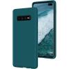 SURPHY Silicone Case Compatible Galaxy S10 Plus Case 6.4 inches, Slim Liquid Silicone Full Body Phone Case (with Microfiber Lining) for Galaxy S10 Plus 6.4, Ocean Green