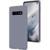 SURPHY Silicone Case Compatible with Galaxy S10 Case 6.1 inches, Slim Liquid Silicone Full Body Phone Case (with Microfiber Lining) for Galaxy S10 6.1″,Lavender Gray